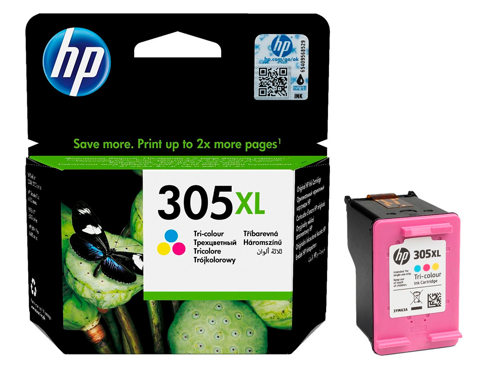 CARTOUCHE D'ENCRE HP 305XL POUR HP ENVY 6010/22/30/32 ET DESKJET CYAN, MAGENTA, JAUNE  2710/2720/2721/2722/2723/2724