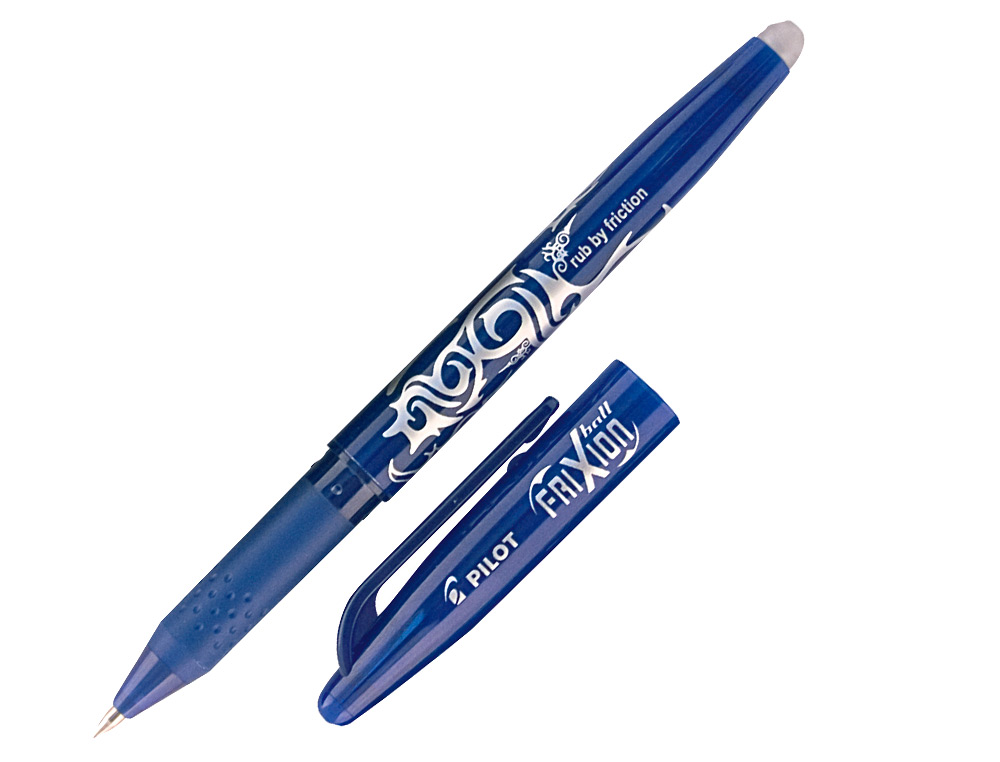 ROLLER PILOT FRIXION BALL CRITURE MOYENNE 0.7MM ENCRE EFFAABLE GRIP PRHENSION RECHARGEABLE GOMME SERTIE COLORIS BLEU