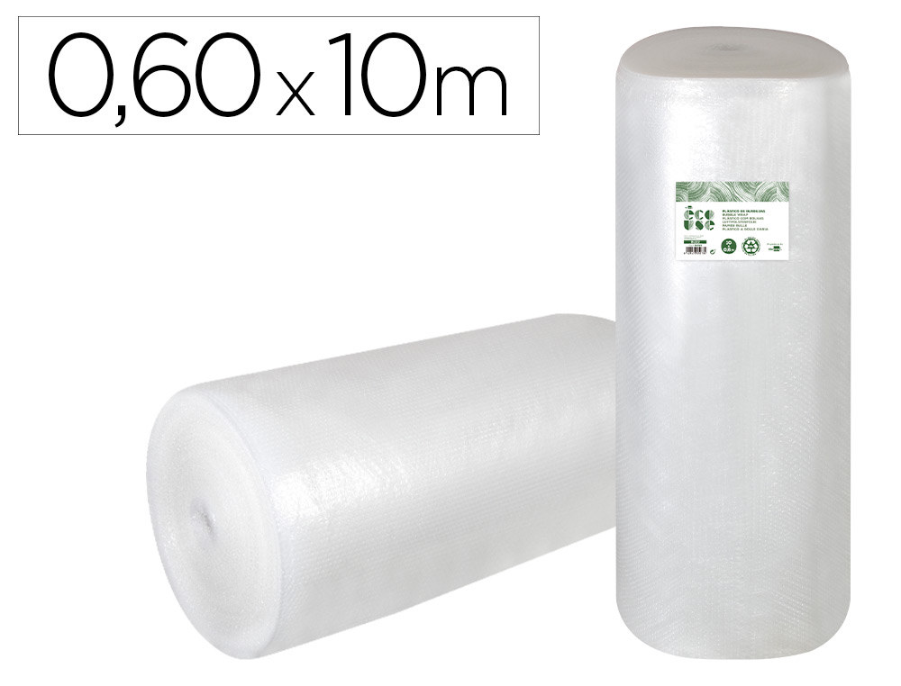 FILM A BULLES LIDERPAPEL ECOUSE 30% PLASTIQUE RECYCLE  30G ROULEAU 0,60X10M