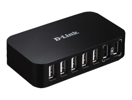 HUB D-LINK COMMUTATEURS 7 PORTS USB HI SPEED CONNECTION 4 PERIPHERIQUES USB 2,0  PC   ET MAC