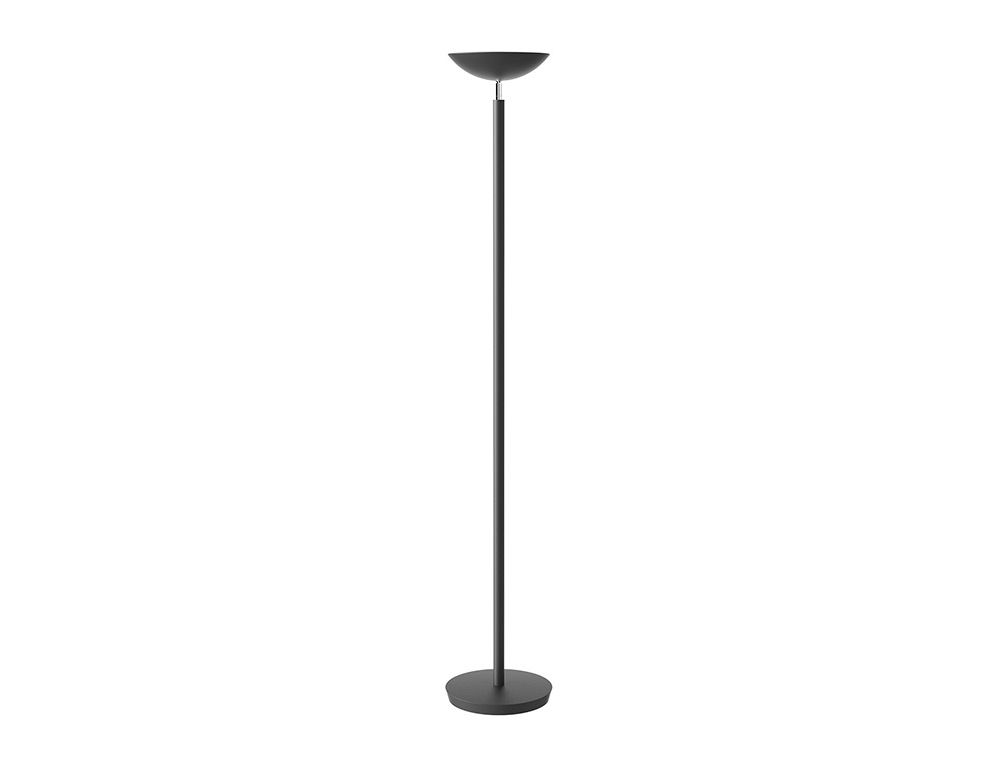 LAMPE LED ALBA EN ACIER H 185CM X BASE 31CM  NOIR