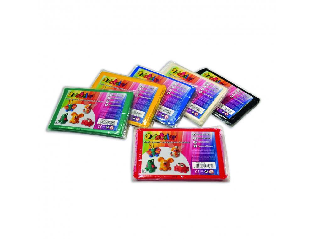 LOT D ARGILE AUTODURCISSANTE CULTURE CLUB NATURELLE 500G 6 PAINS COLORIS ASSORTIS