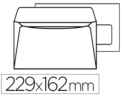 ENVELOPPE BLANCHE NAVIGATOR PAPIER VLIN EXTRA BLANC 90G C5 162x229MM ADHSIVE FENTRE 45X100MM BOTE 500 UNITS