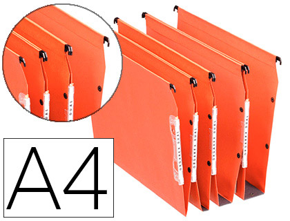 DOSSIER SUSPENDU ESSELTE DUAL KRAFT LMG 220G ARMOIRE ENTRAXE 330MM H275MM FOND V COLORIS ORANGE BOTE 25 UNITS