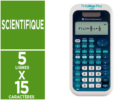 CALCULATRICE TEXAS INSTRUMENTS SCIENTIFIQUE TI-COLLGE PLUS TOUCHES MENUS FONCTIONS FRANAIS CRAN 2 LIGNES