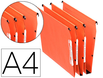 DOSSIER SUSPENDU ESSELTE DUAL KRAFT LMG 220G ARMOIRE ENTRAXE 330MM H275MM FOND 15 COLORIS ORANGE BOTE 25 UNITS