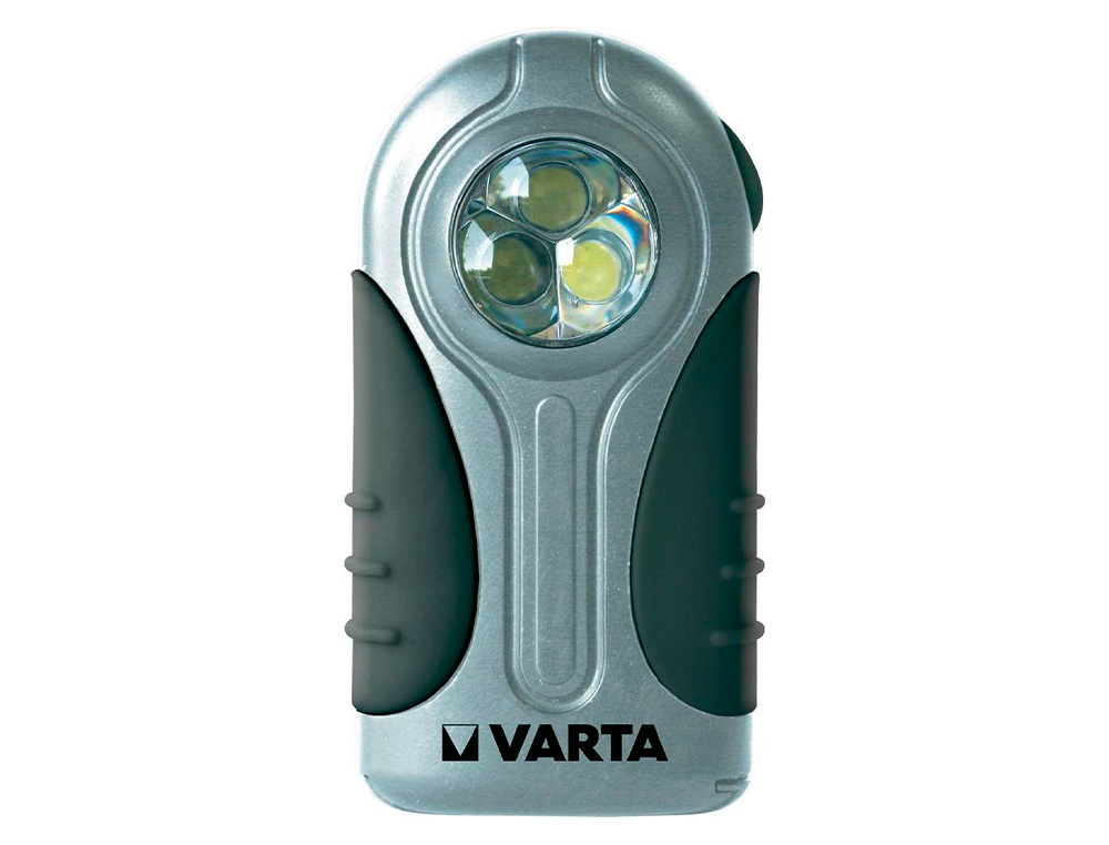 LAMPE DE POCHE VARTA LED SILVER LIGHT PLATE BOTIER ABS CAOUTCHOUC CLIP SUSPENSION 3 LED 5MM +3 PILES AAA FOURNIES